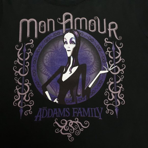 Port & Company Mon Amour The Adams Family Graphic T-shirt - Picture 3 of 13